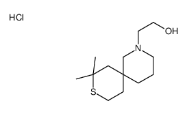 2-(10,10-dimethyl-9-thia-2-azaspiro[5.5]undecan-2-yl)ethanol,hydrochloride结构式