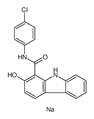 sodium N-(4-chlorophenyl)-2-hydroxy-9H-carbazole-1-carboxamidate结构式