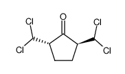 trans-2,5-bis(dichloromethyl)-1-cyclopentanone Structure