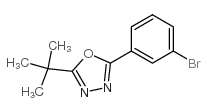 2-(3-溴苯基)-5-(叔丁基)-1,3,4-噁二唑结构式