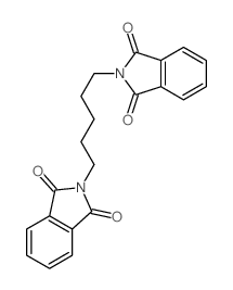 2-[5-(1,3-dioxoisoindol-2-yl)pentyl]isoindole-1,3-dione结构式