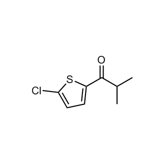 1-(5-氯噻吩-2-基)-2-甲基丙烷-1-酮结构式
