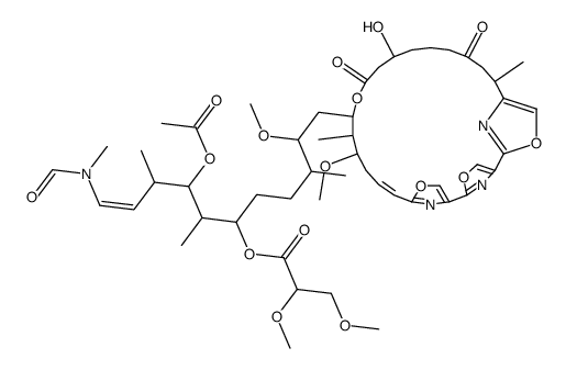 4-O-Acetyl-21-O-de(aminocarbonyl)-27-demethoxy-4-O,23,26-tridemethyl-6-deoxo-25-deoxy-6-(2,3-dimethoxy-1-oxopropoxy)-27-methyl-25-oxokabiramide C picture