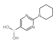 2-Piperidinopyrimidine-5-boronic acid Structure