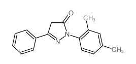 1-(2,4-Dimethylphenyl)-3-phenyl-1H-pyrazol-5(4H)-one结构式