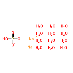 Disodium phosphate dodecahydrate structure