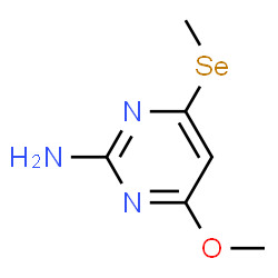 2-Pyrimidinamine, 4-methoxy-6-(methylseleno)- (9CI) Structure