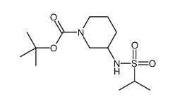 tert-butyl 3-(propan-2-ylsulfonylamino)piperidine-1-carboxylate结构式