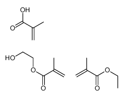 ethyl 2-methylprop-2-enoate,2-hydroxyethyl 2-methylprop-2-enoate,2-methylprop-2-enoic acid Structure