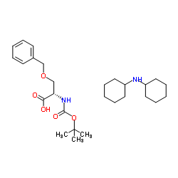 Boc-O-苄基-L-丝氨酸二环己基铵盐结构式