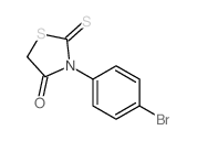 4-Thiazolidinone,3-(4-bromophenyl)-2-thioxo-结构式