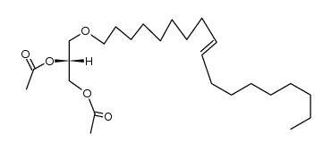 (-)(R)-glycerol-1-oleyl ether-2.3-diacetate Structure