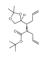 tert-butyl N-allyl-N-(1R)-1-[(4S)-2,2-dimethyl-1,3-dioxolan-4-yl]-3-butenylcarbamate结构式