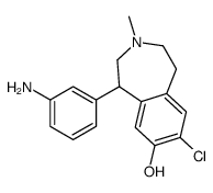 5-(3-aminophenyl)-8-chloro-3-methyl-1,2,4,5-tetrahydro-3-benzazepin-7-ol Structure