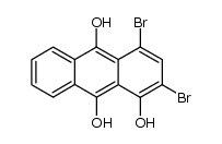 2,4-dibromo-anthracene-1,9,10-triol结构式