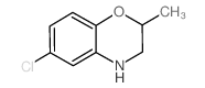 6-Chloro-2-methyl-3,4-dihydro-2H-1,4-benzoxazine结构式