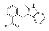 2-[(2-Methyl-1H-indol-3-yl)methyl]benzoic acid Structure