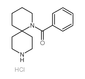 1,9-二氮杂螺[5.5]-1-十一苯基甲酮盐酸盐结构式