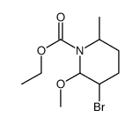 ethyl 3-bromo-2-methoxy-6-methylpiperidine-1-carboxylate Structure