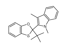 2-(2-(tert-butyl)benzo[d][1,3]oxathiol-2-yl)-1,3-dimethyl-1H-indole结构式