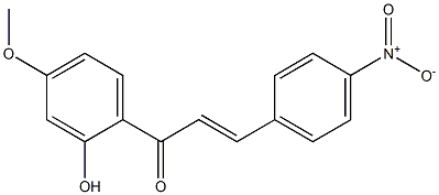 2'-羟基-4'-甲氧基-4-硝基查耳酮结构式