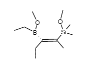 (Z)-3-(ethylmethoxyboryl)-2-(methoxydimethylsilyl)-2-pentene结构式