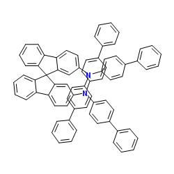 N,N,N',N'-Tetra(4-biphenylyl)-9,9'-spirobi[fluorene]-2,2'-diamine Structure