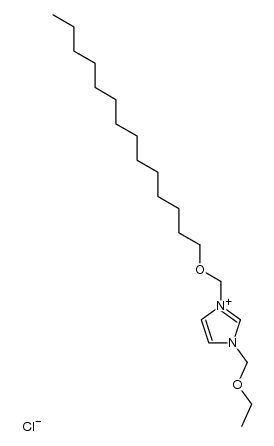 1-(ethoxymethyl)-3-((tetradecyloxy)methyl)-1H-imidazol-3-ium chloride Structure
