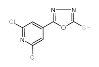 5-(2,6-二氯-4-吡啶)-1,3,4-噁二唑-2-硫醇结构式