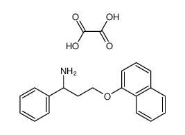 1-Phenyl-3-(1-naphthalenyloxy)propanamine oxalate Structure