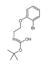 tert-butyl N-[2-(2-bromophenoxy)ethyl]carbamate结构式