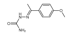 (E)-2-(1-(4-methoxyphenyl)ethylidene)hydrazinecarboxamide Structure