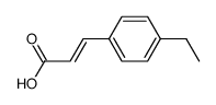 (E)-3-(4-乙基苯基)丙烯酸结构式