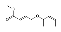 methyl 4-pent-3-en-2-yloxybut-2-enoate Structure