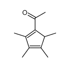 Ethanone, 1-(2,3,4,5-tetramethyl-1,3-cyclopentadien-1-yl)- (9CI) Structure