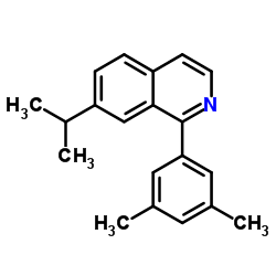 1-(3,5-二甲苯基)-7-(1-甲基乙基)异喹啉结构式