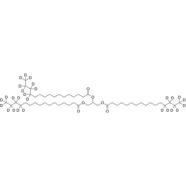 Propane-1,2,3-triyl tripalmitate-d27 Structure