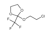 2-(2-chloroethoxy)-2-trifluoromethyl-1,3-dioxolane结构式