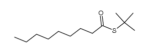 S-tert-butyl nonanethioate结构式