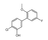 2-chloro-5-(5-fluoro-2-methoxyphenyl)phenol结构式