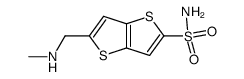 5-Methylaminomethylthieno[3,2-b]thiophene-2-sulfonamide结构式