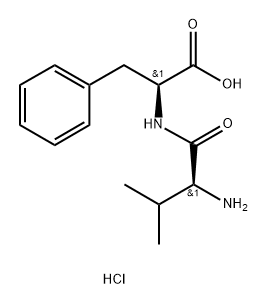 2-(2-氨基-3-甲基丁烷酰胺)-3-苯基丙酸盐酸盐结构式