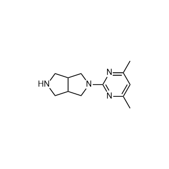 2-(4,6-二甲基嘧啶-2-基)八氢吡咯并[3,4-c]吡咯结构式