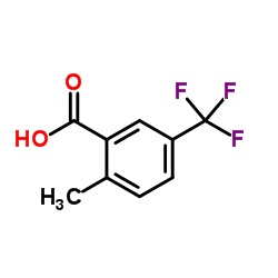 2-甲基-5-(三氟甲基)苯甲酸结构式