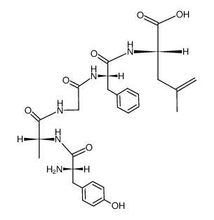 (D-Ala2,4,5-didehydro-L-Leu5)Leu-enkephalin Structure