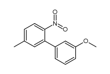 3'-methoxy-5-methyl-2-nitrobiphenyl结构式