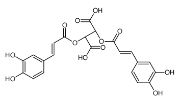(2R,3S)-2,3-bis[[(E)-3-(3,4-dihydroxyphenyl)prop-2-enoyl]oxy]butanedioic acid Structure