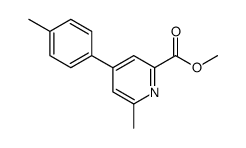 methyl 6-methyl-4-(4-methylphenyl)pyridine-2-carboxylate Structure