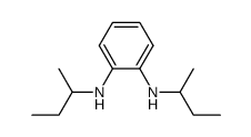 N,N'-bis(1-methylpropyl)benzene-1,2-diamine结构式