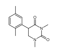 1,3-dimethyl-5,6-dihydro-5-(2,5-xylyl)uracil结构式